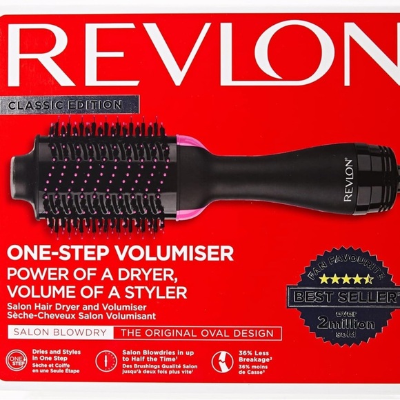 Revlon One-Step Volumizer Original 1.0 Hair Dryer and Hot Air Brush
W/OUT BOX - Picture 1 of 9